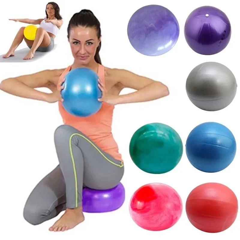 Hot Sell Fitness Stabilität Pilates Ball Smooth Yoga Multi Colorpvc 25cm Yoga Ball