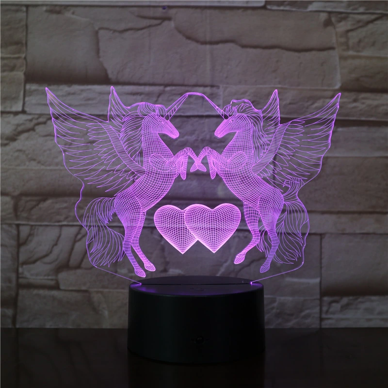 3D Night Light 16 Color Changing USB LED Illusion Lamp