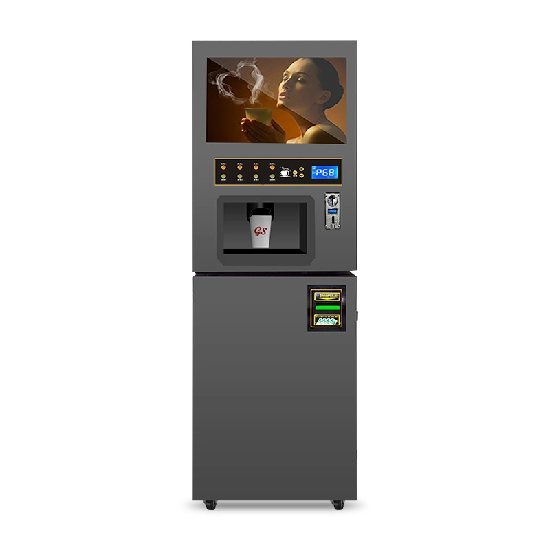 Auto servicio automático máquina expendedora de café puede hacer caliente y.. Café frío