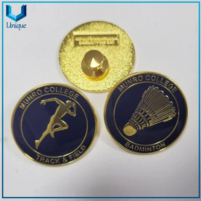 Custom Sport Classic Cricket Football Tennis Badminton Track&Field Basketball Soccer Football Metal School Lapel Pin