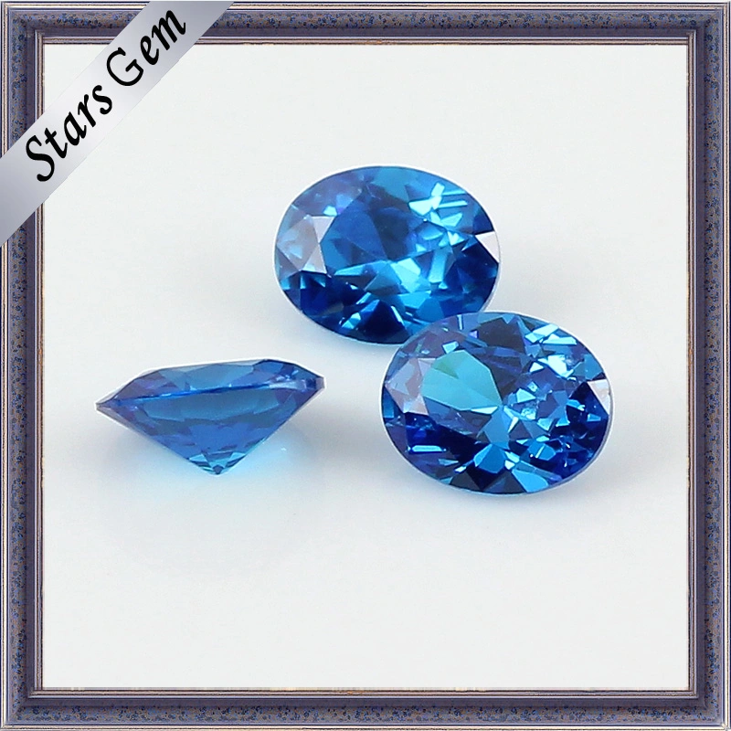 Different Color Oval Shape Cubic Zirconia Synthetic Gemstone