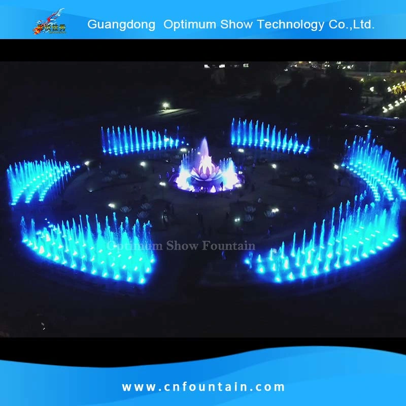 Kazakhstan DMX Controlled Decorative Music Fountain Statue Dry Floor Water Fountaine