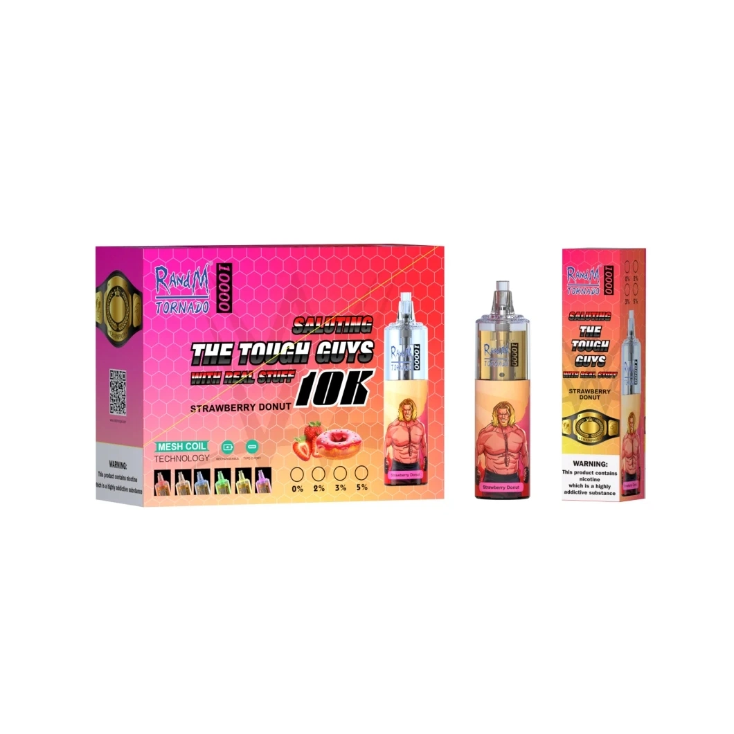 12 Beliebte Farben 20ml Wiederaufladbare Randm Tornado 10K Puffs