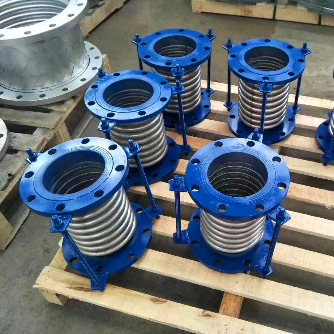 SS316 Flange Connection Ripple Compensator Coupling for Tube Big Size Telescopic Expansion Bellows Joint Flangeless with PTFE