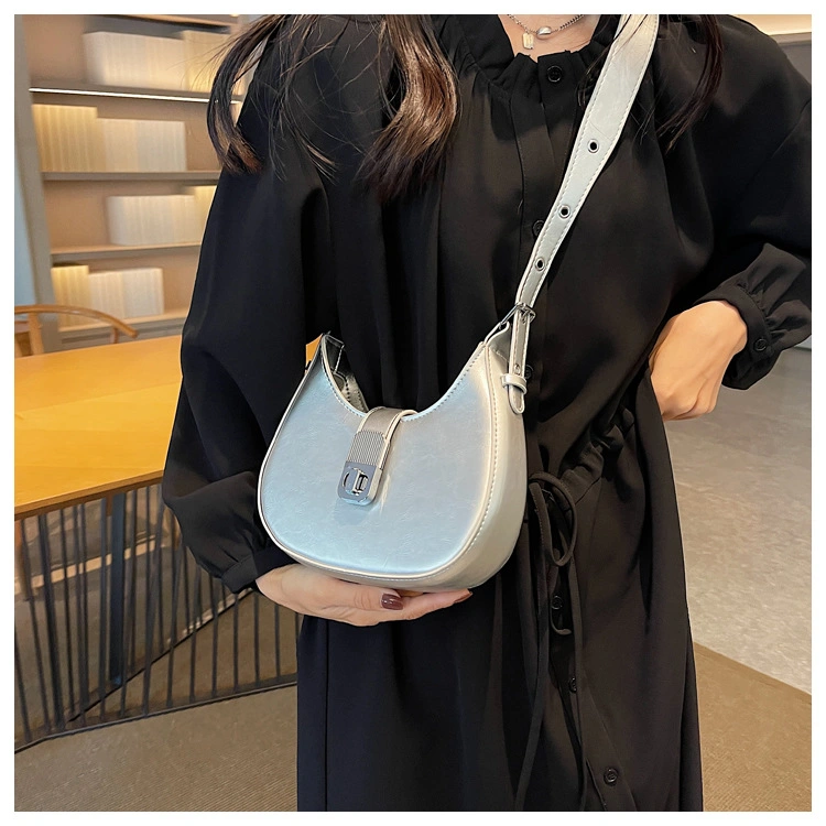 Wholesales Factory New Fashion Lock Female Korean One-Shoulder Lady PU Bucket Hand Messenger Portable Bags Luxury Ladies Shoulder Crossbody Hobo Shopper Bag