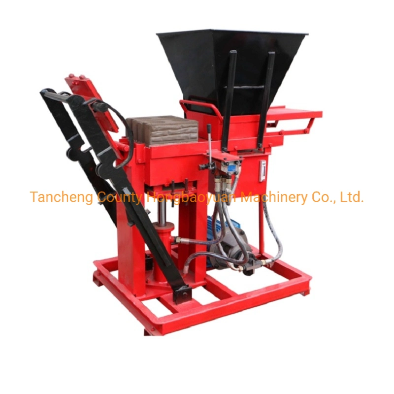 Semi Automatic Simple Cement Block Making Red Mud Brick Machine