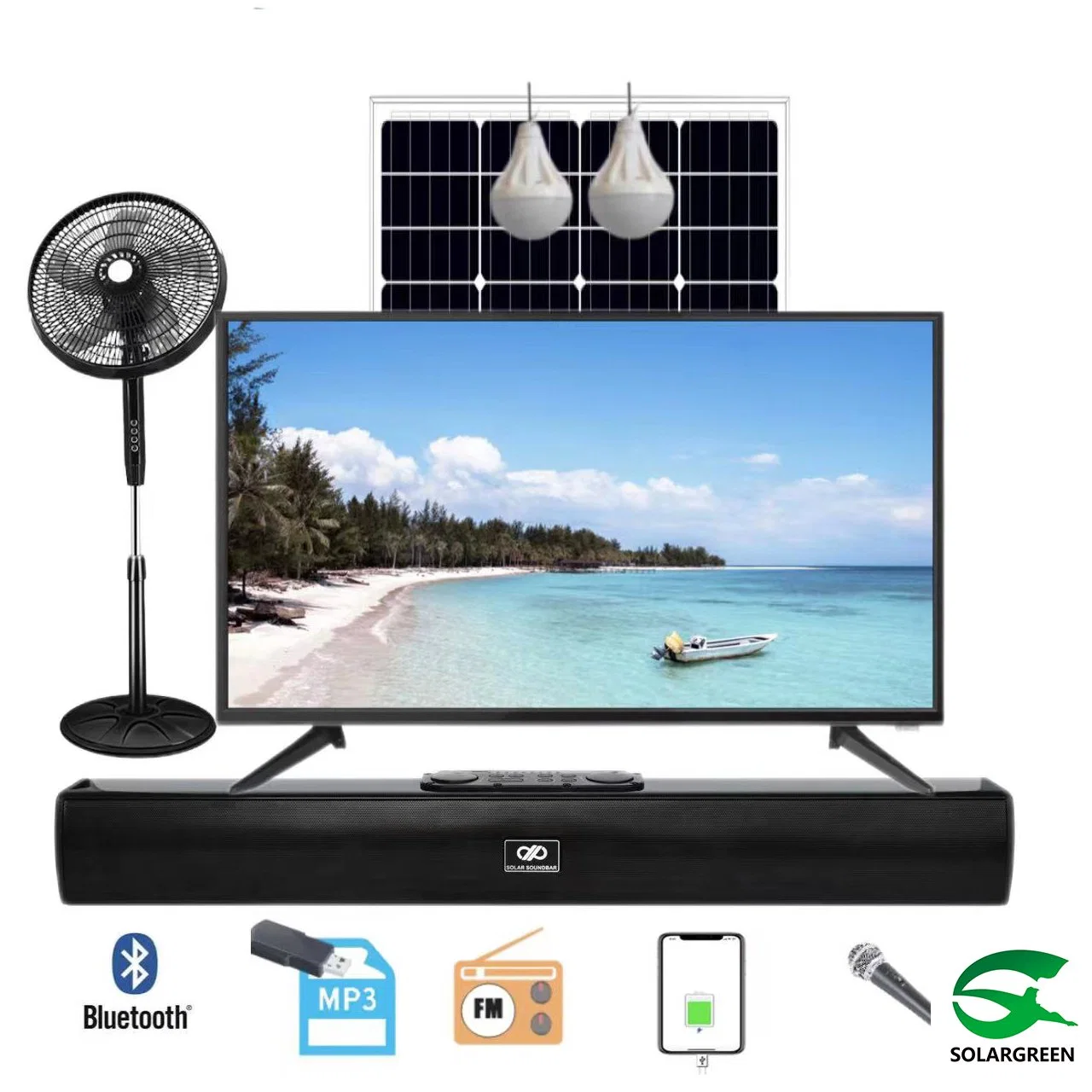 Solar LCD LED TV 32 43 Inch LCD LED Flat Screen Smart/ DVB TV Television