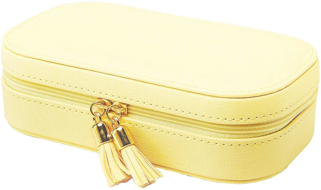 PU Leather Fashion Small Tassels Travel Accessories Jewelry Box/Bag for Gift Box Packing