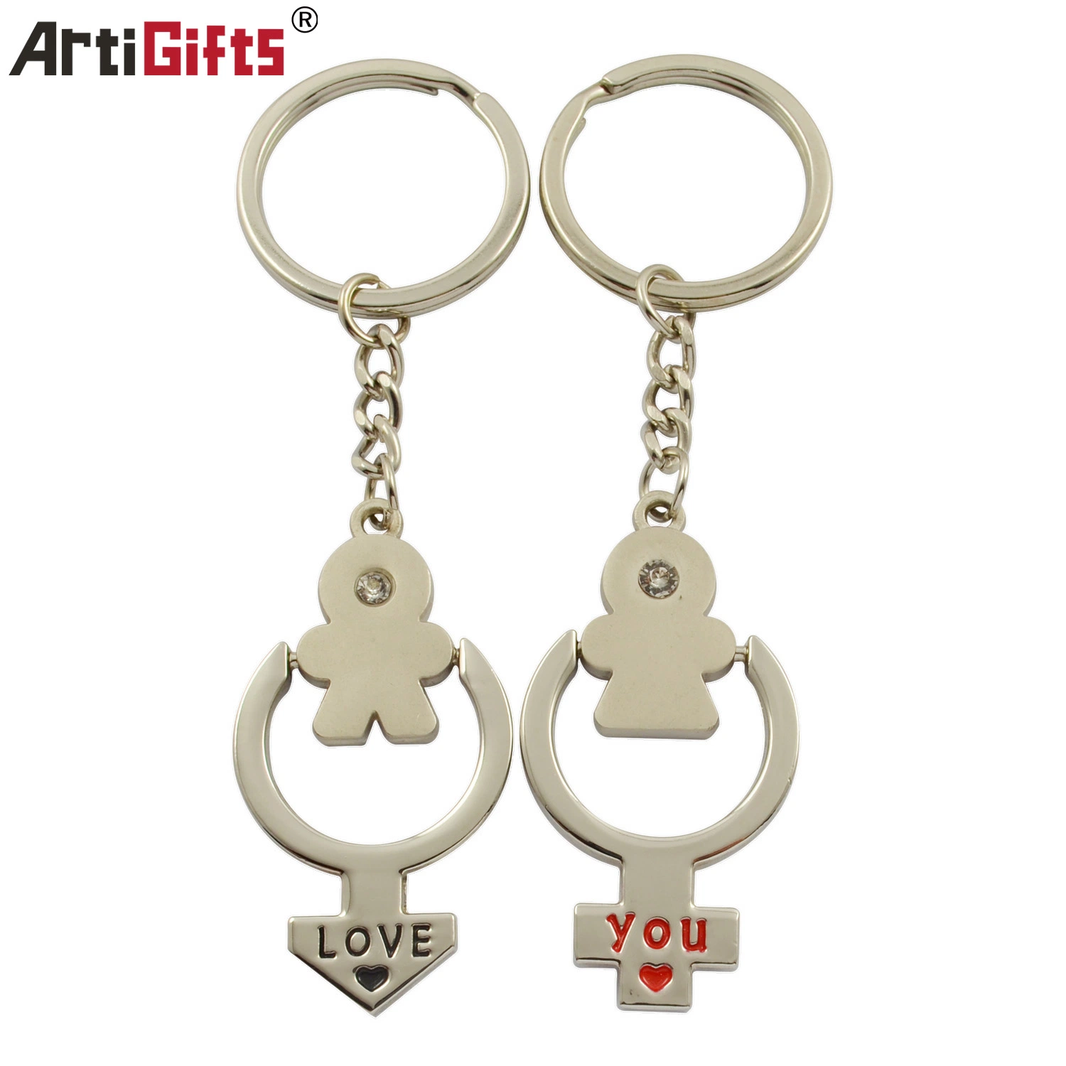 Customized Couple Organizer Key Chain New Model Brands of Key Ring