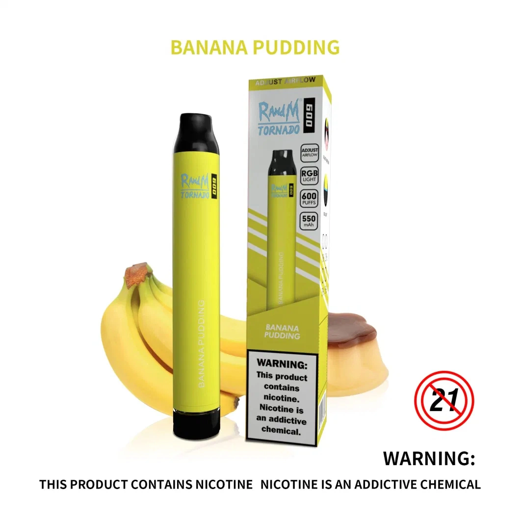 New Arrival Randm Tornado 600 Puff Tpd Disposable E Cigarette