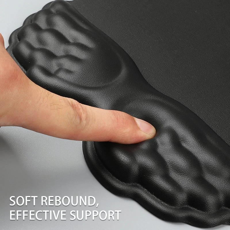 Cloud Black Mouse Pad Wrist Rest