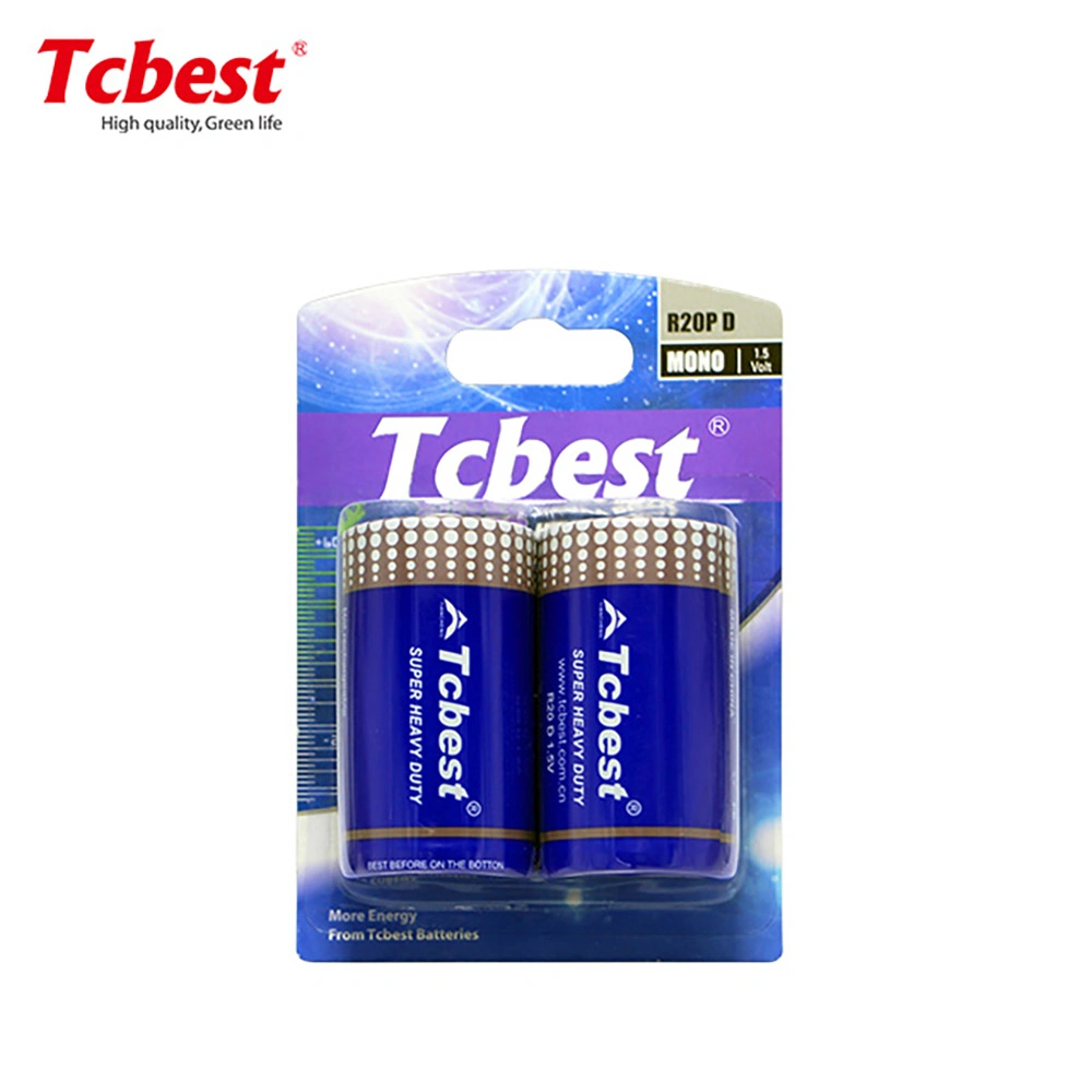 Großhandel/Lieferant OEM TcBEST 4500mAh 1,5V UM1 R20 D Aluminium Jacke Zink-Kohle-Trockenbatterie