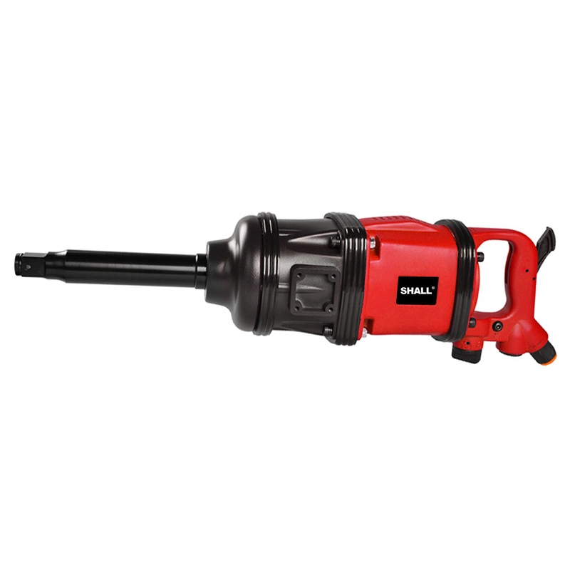 1" Square Drive Air Pneumatic Impact Wrench Heavy Duty Torque Output 8 Inch Extended Anvil 1 Inch 2 Handles High Precision