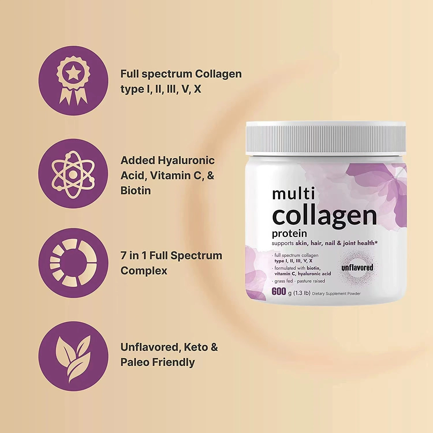 2023 Лучшая продажа Collagen порошок красотка кожи улучшает Устойчивость организма