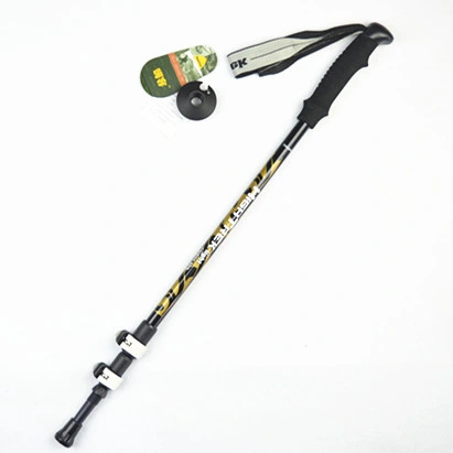 Outdoor Hiking Pole Climbing Stick 3-Section Telescopic Folding Aluminium 7075 Walking Hiking Sticks Trekking Poles