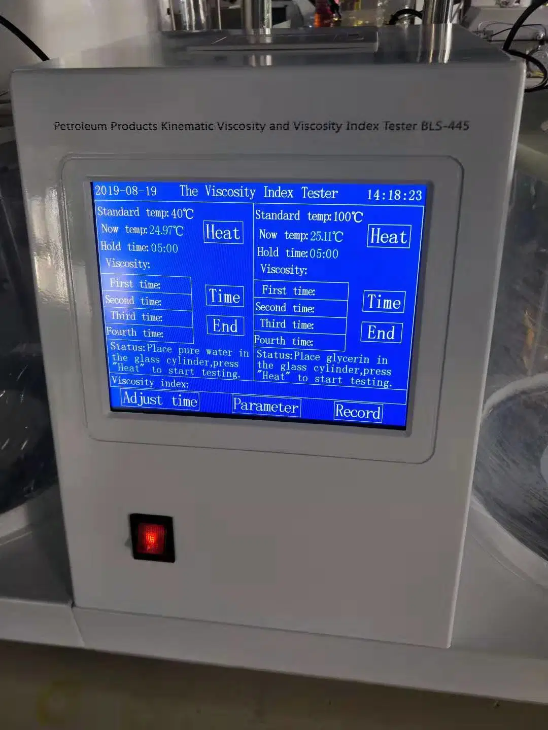 Schmieröl-Viskositätsanalyse-Instrument ASTM D445 Kinematisches Viskosimeter