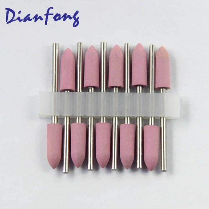 C201m ISO 658.104.243.534.040 Bullet Shaped Pink Silicone Rubber Polishers Dental Tool