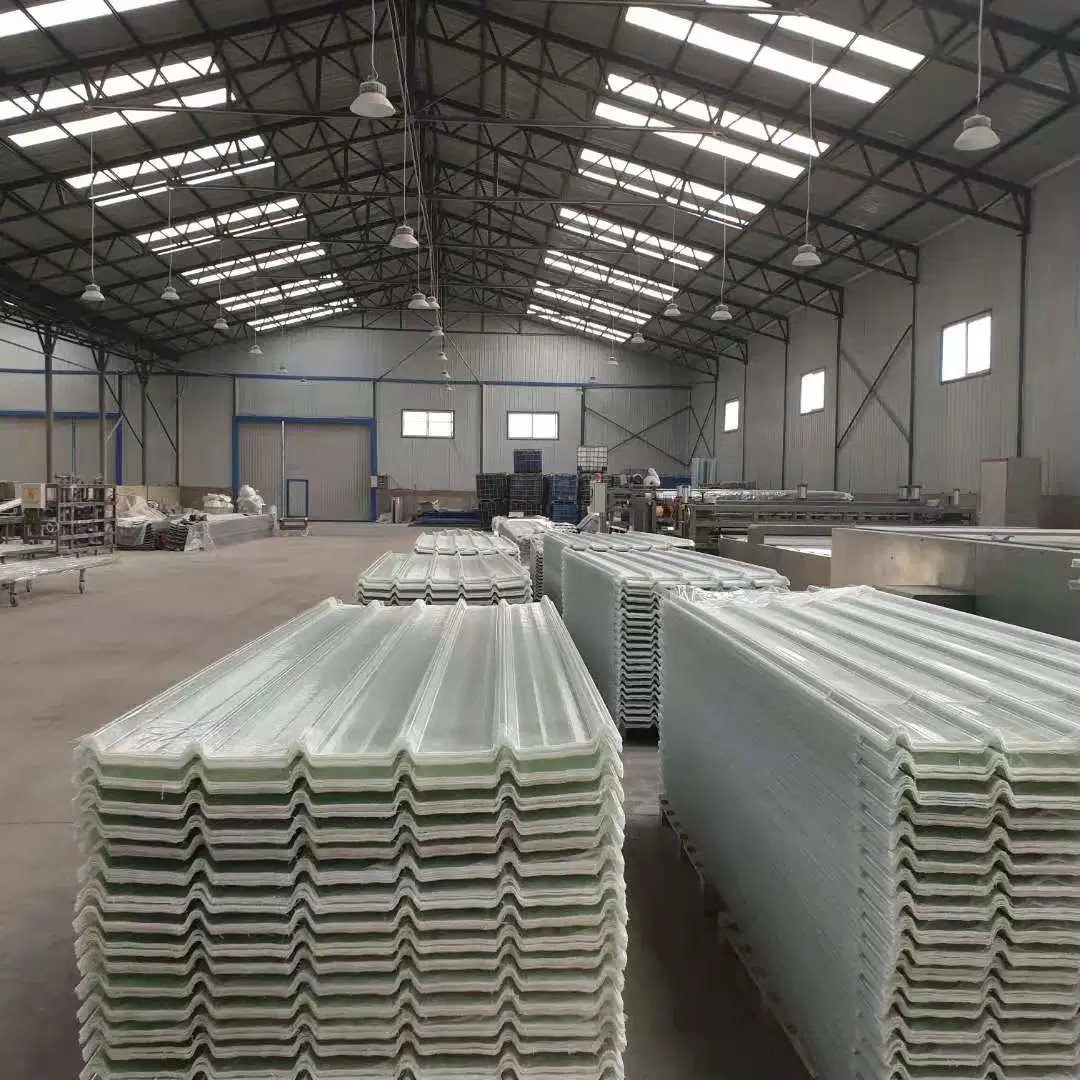 1.2mm Thickness Fiberglass Reinforced Plastic Translucent Corrugated FRP Sunlight Roofing Sheets