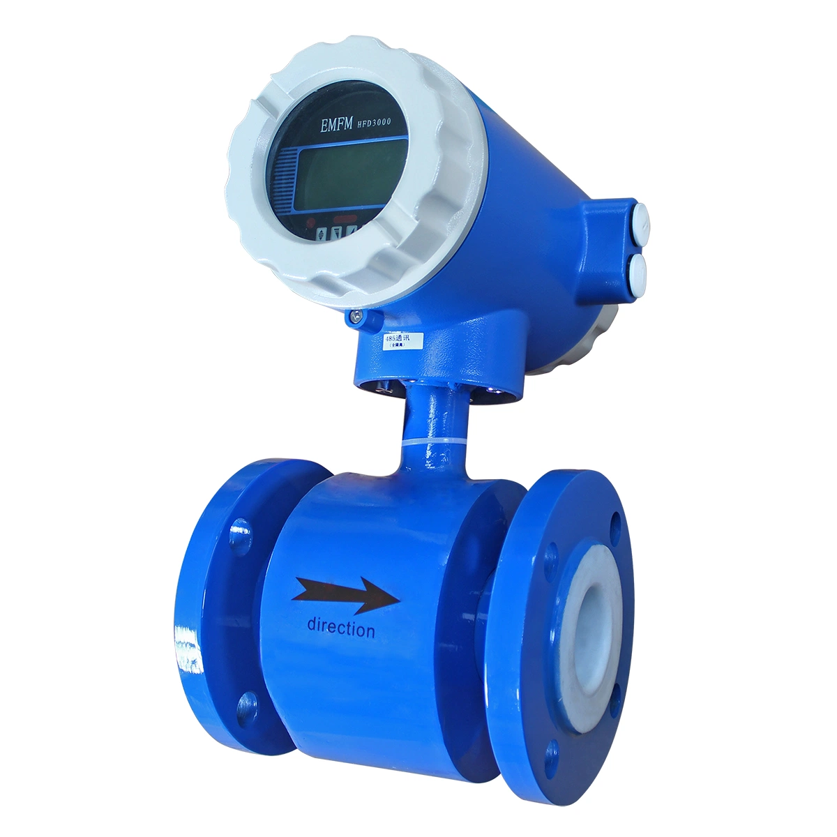 Digital Water Flowmeter Electromagnetic Flowmeter with PFA Liner Electromagnetic Flow Meter 10"