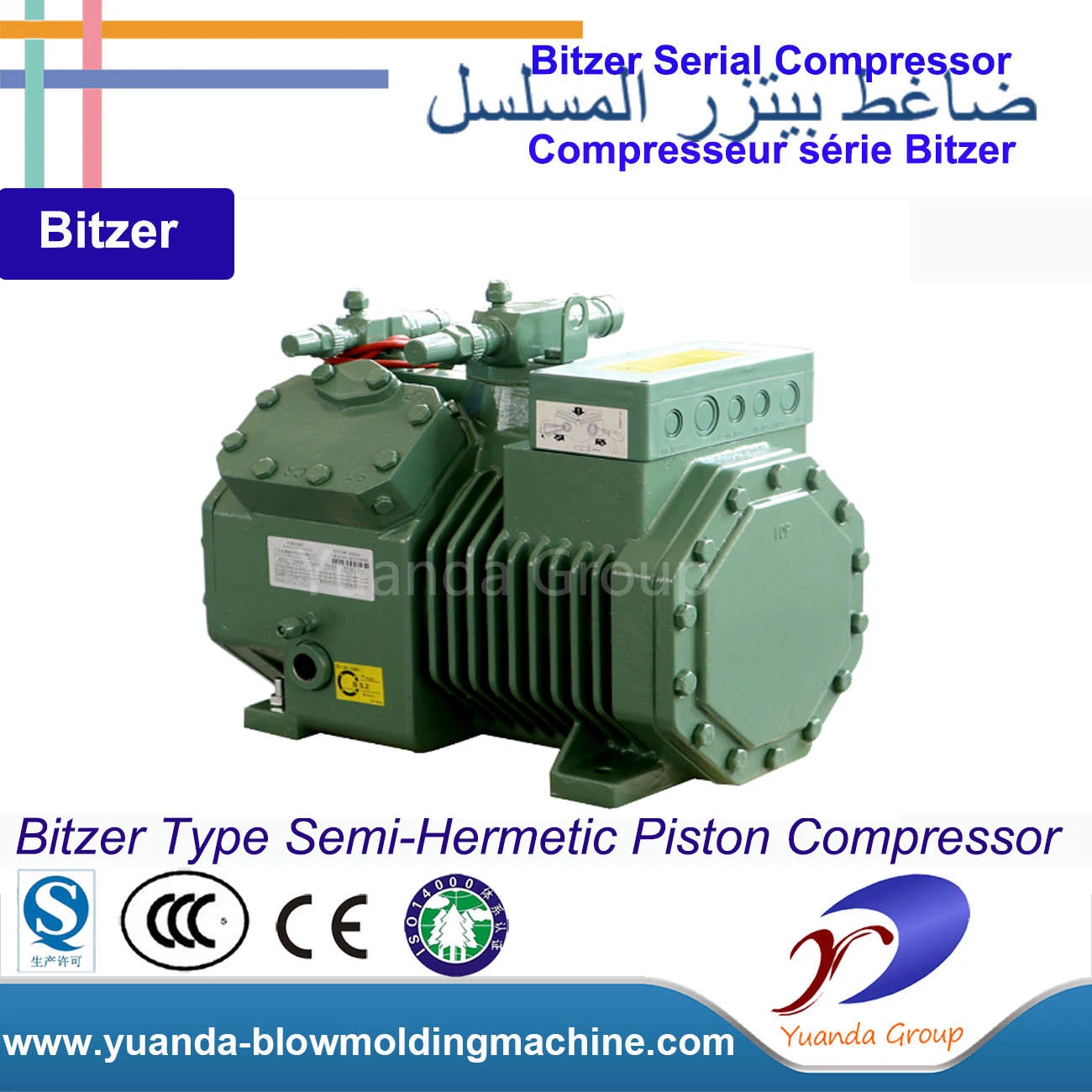 4cc-9,2 Semi-Hermetic Refrigeration Compressor Kältemittel Compressor for Commercial Refrigeration Condensor Einheit