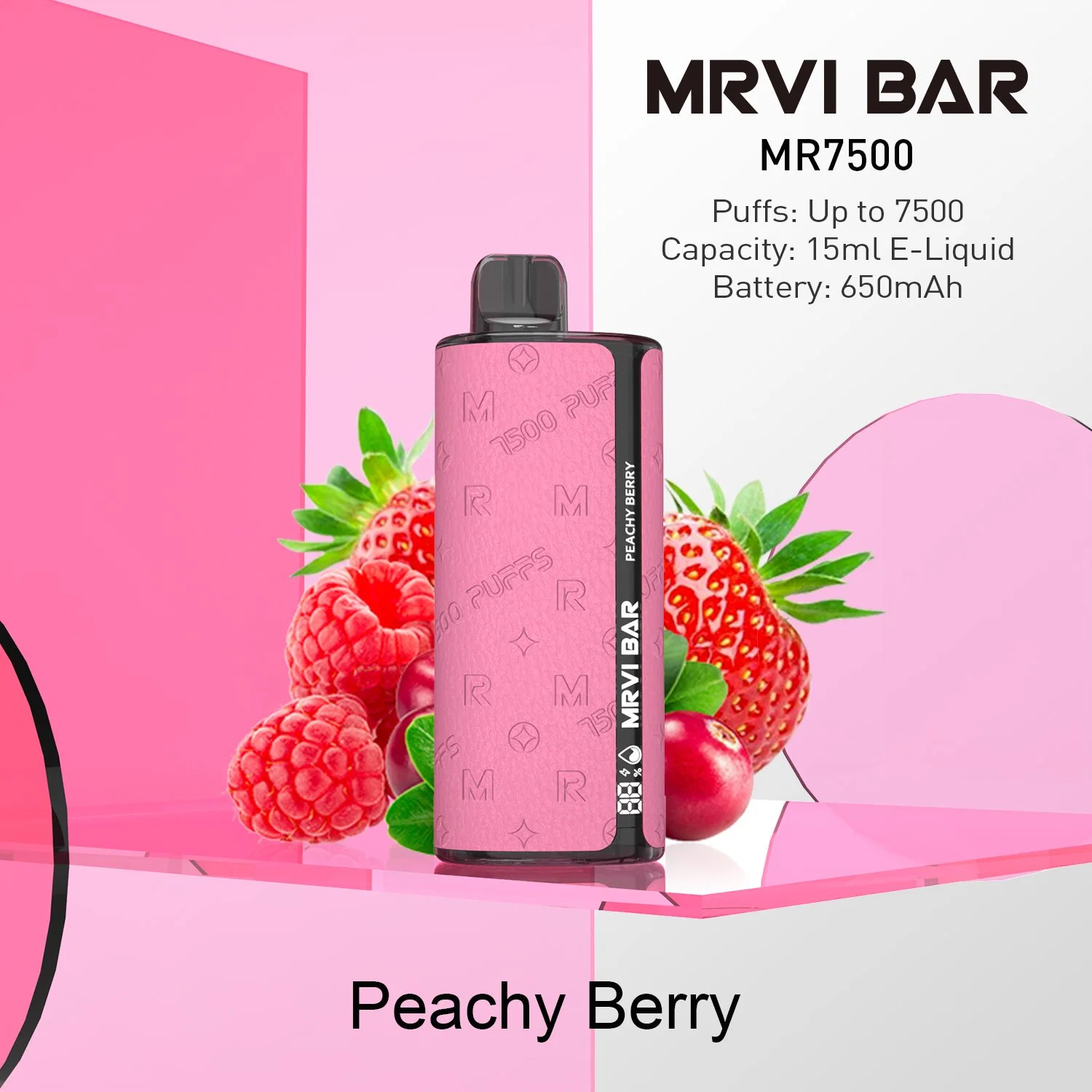 China Wholesale/Supplier E Cigarette Mrvi 7500 Puffs Funky Republic Disposable/Chargeable Vape Pen with E Liquid Power LED Light Indicator