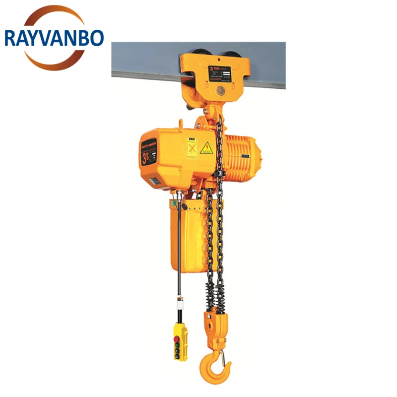 Original Factory 1t 2t 3t Manual Trolley Type Hhbb Electric Chain Hoist