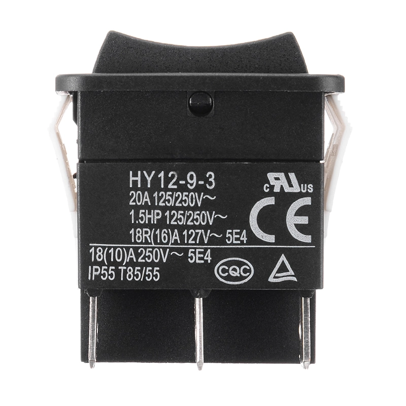 Hy12-9-3 Model 6 Pins Industrial Electric Rocker on off Push Button Switch