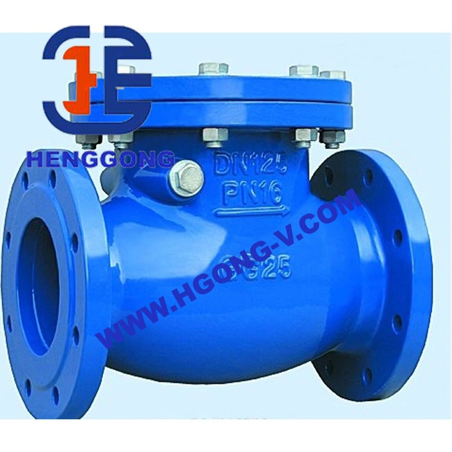 API/DIN/BS Carbon Steel/Cast Iron Rubber Seat Flange Lift Swing Check Valve