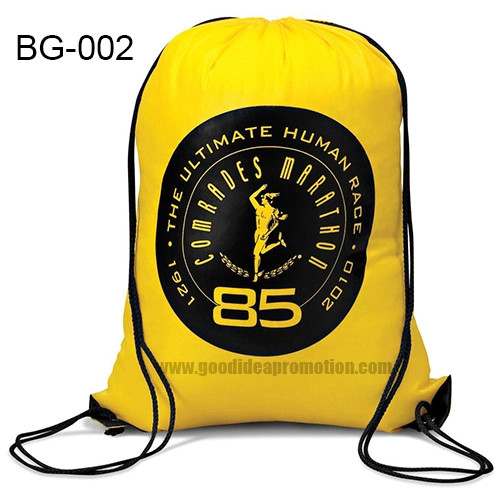 Drawstrings Bag with Zipper Pocket, Promotional Strings Bag, Drawstrings Backpack Bag