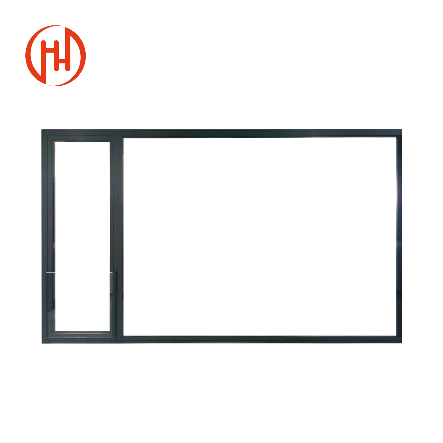 Double Casement Metal Window - Aluminum