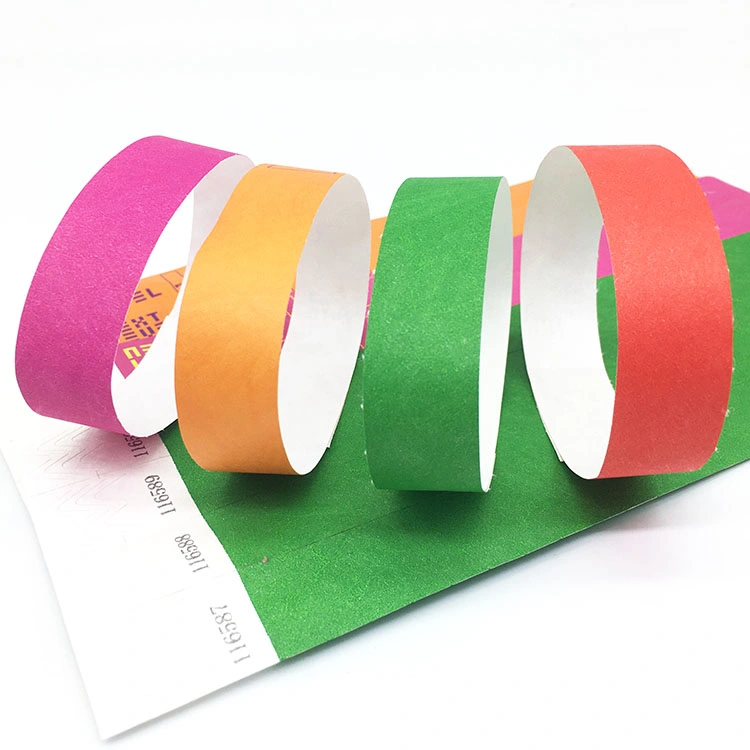 Amusement Park Entertainment F08 Chip RFID Paper Wristband