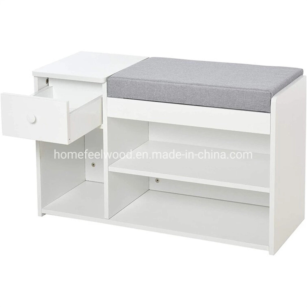 Wholesale/Supplier Shoe Rack Wooden Shoe Bench Home Storage Shoe Rack (HF-WF210613)