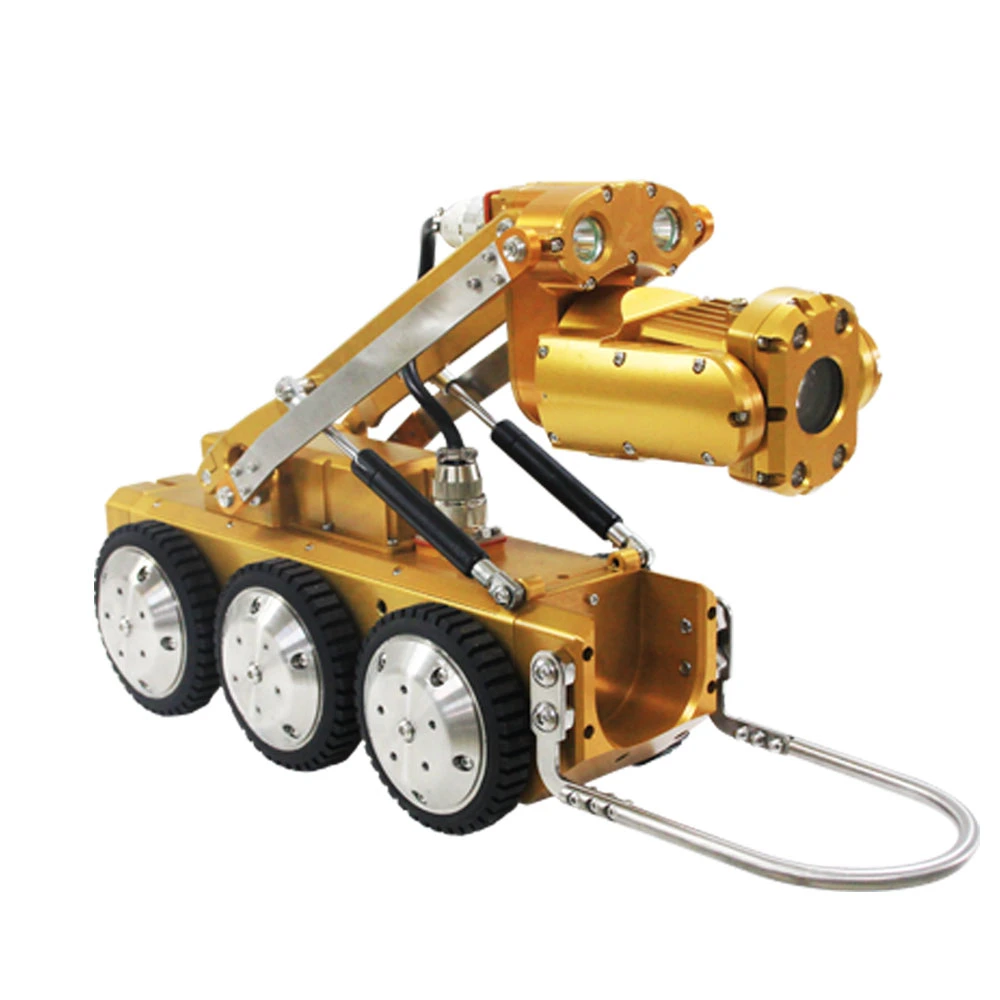 500feet Electric Cable Inspection Crawler Pipe Robot Camera Manufacture for Sewer Drain Pipeline