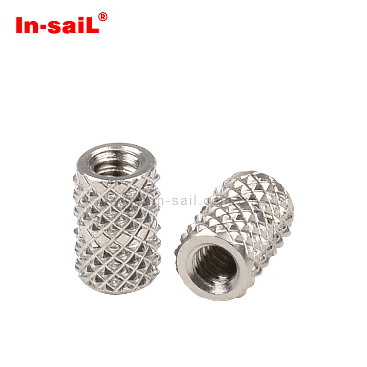 Round Brass Threaded Insert Nut of Plastic Case