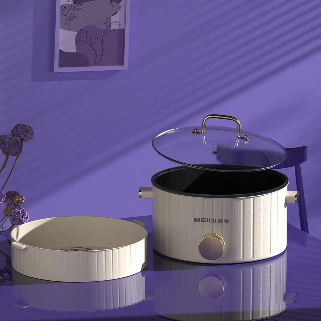 2023 Vente à chaud batterie de cuisine Pot de cuisine électrique appareil de cuisine avec Couvercle