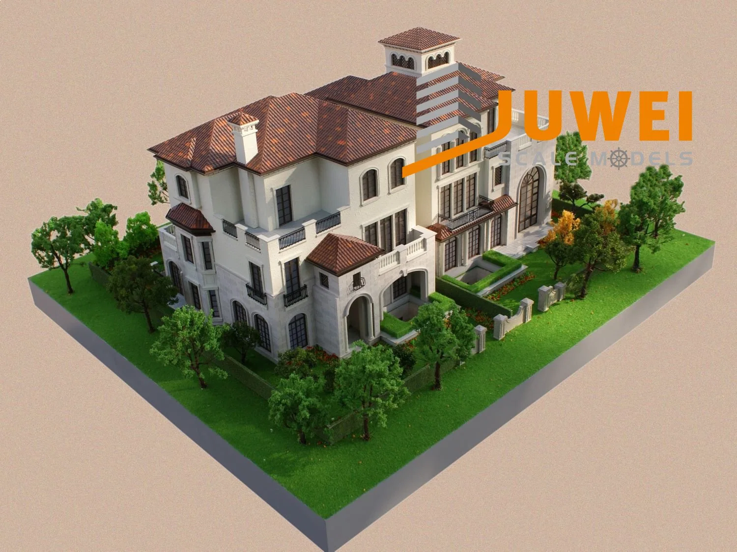 Miniature Scale Villa House Model Building (JW-149)