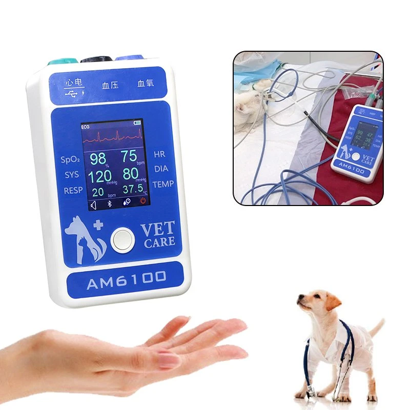 SpO2 Pulse Rate Monitor Lithium Battery Portable Wholesale/Supplier Veterinary Monitor