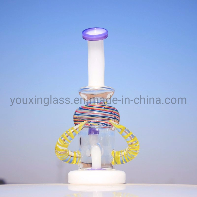 New Product Glass Smoking Water Pipe Glass Bubbler Multicolored