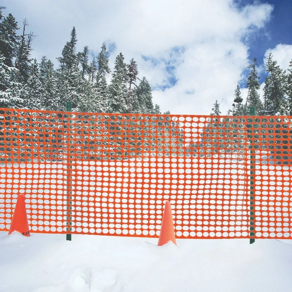 Maillage en plastique orange de la sécurité de la neige barrière de sécurité du trafic de clôture à mailles d'avertissement