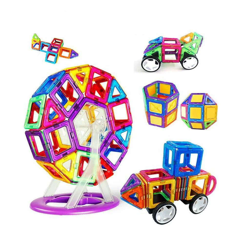 Conjunto de construção de rodas Magplayer Ferris blocos de construção magnéticos brinquedos para Crianças