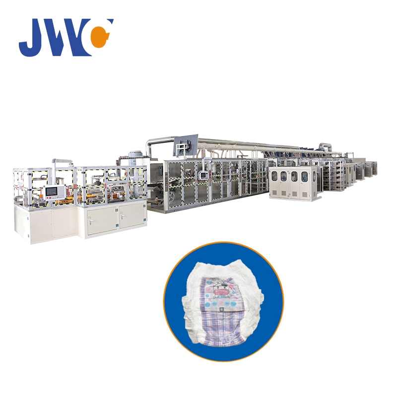 98% Full Servo Jwc Machine Baby Diaper Making Production Line