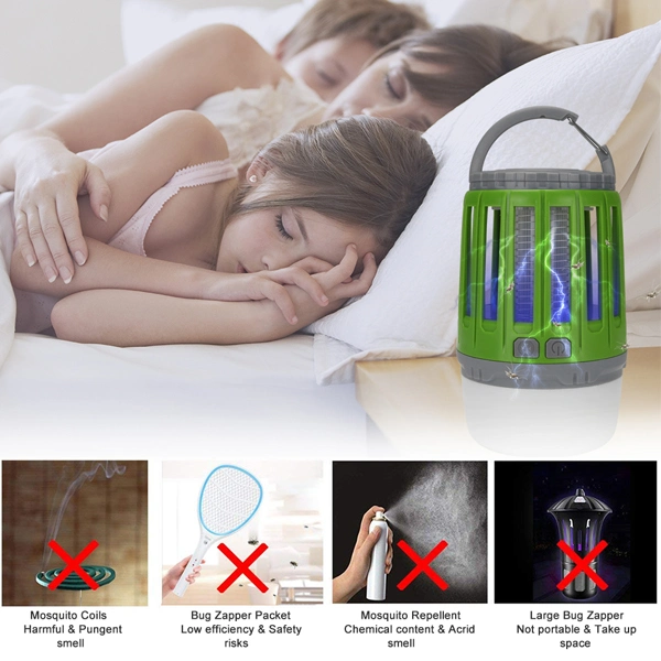 Multi-Functional Mosquito Killing Lamp for Camping Waterproof UV Electric Rechargeable Mosquito Killer Lamp