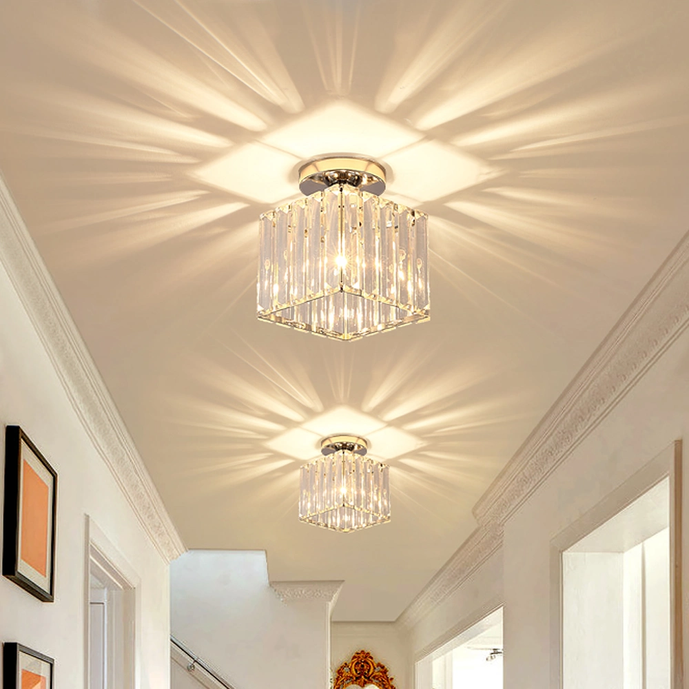 Nordic Modern LED Chandelier Hotel Restaurant Luxury Crystal Ceiling Lamp