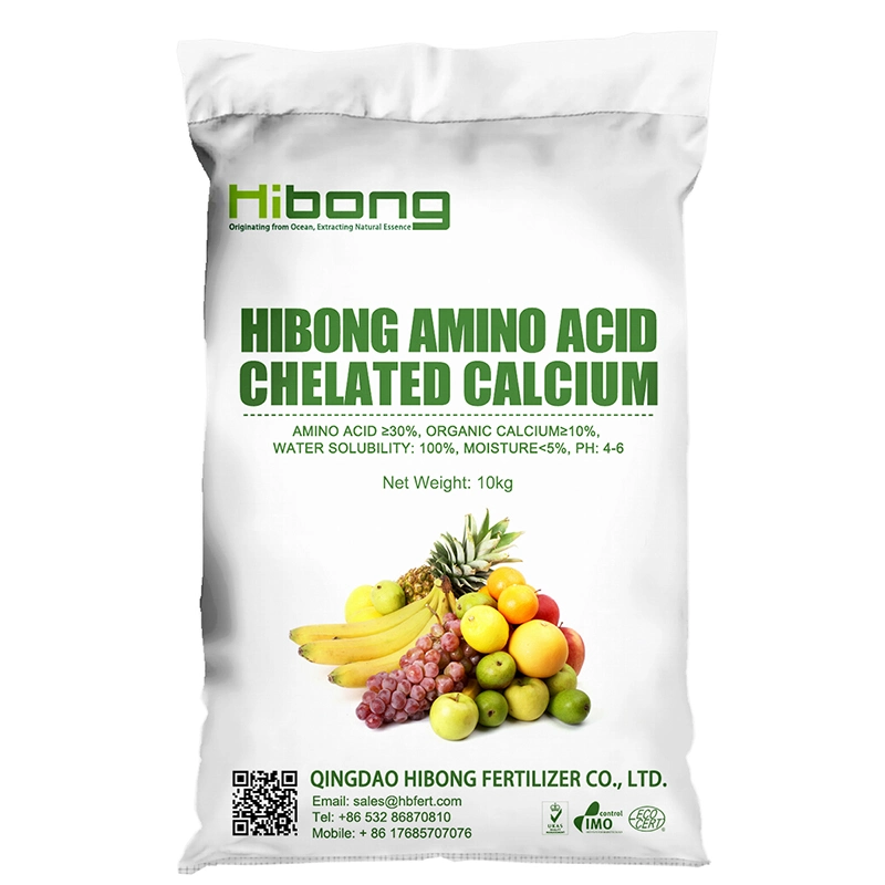 100% Water Soluable Organic Amino Acid Powder Calcium Fertilizer