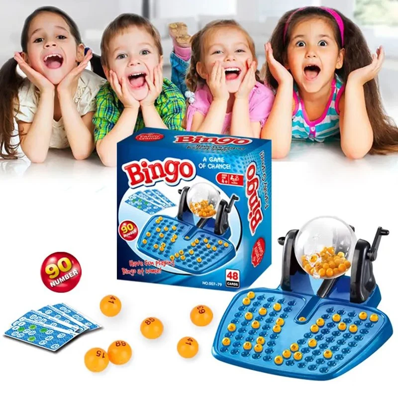 Children Tabletop Toys Lucky Balls Bingo Lotto Game