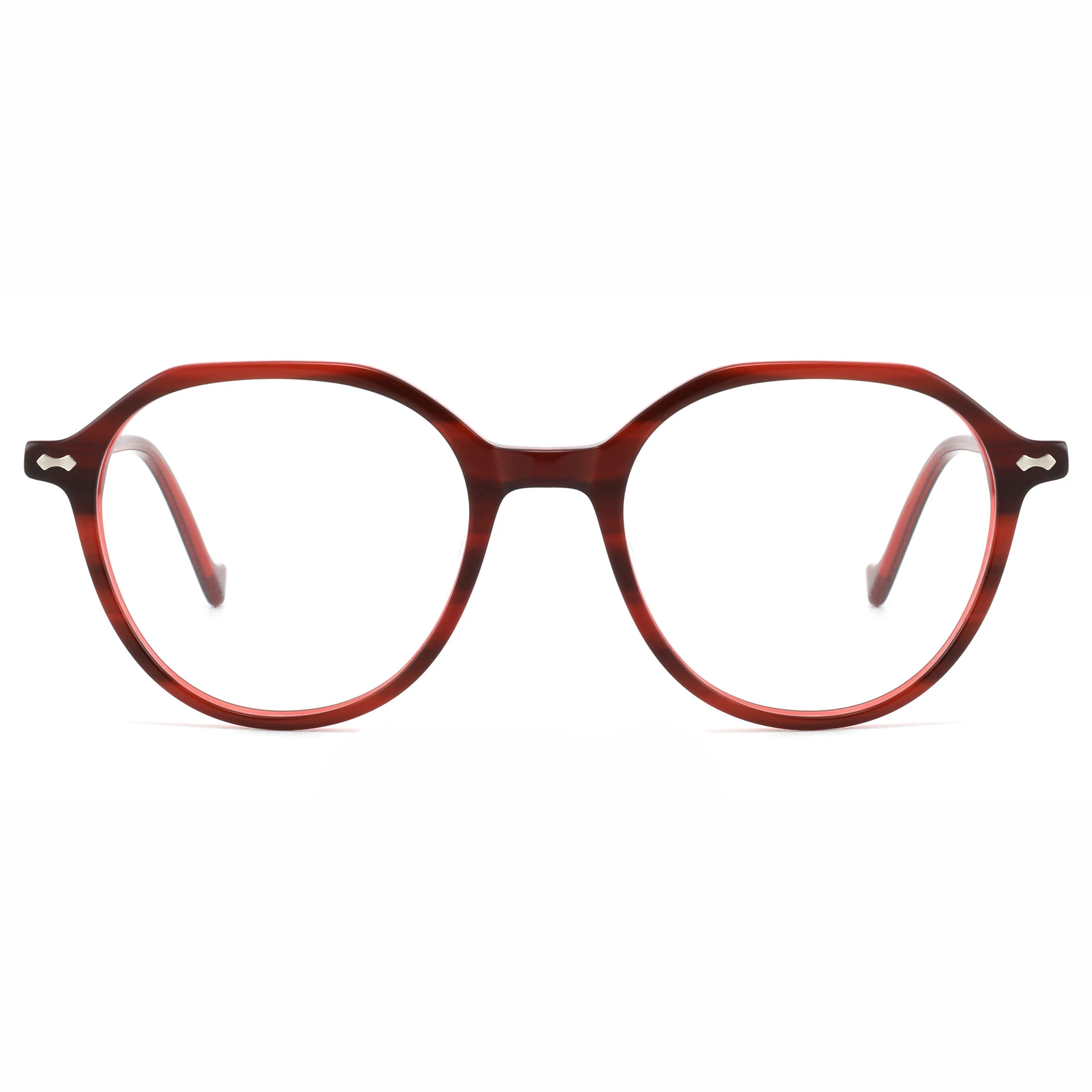 Fashionable Style Spectacle Round Acetate Demi Eyewear Retro Vintage Optical Frames