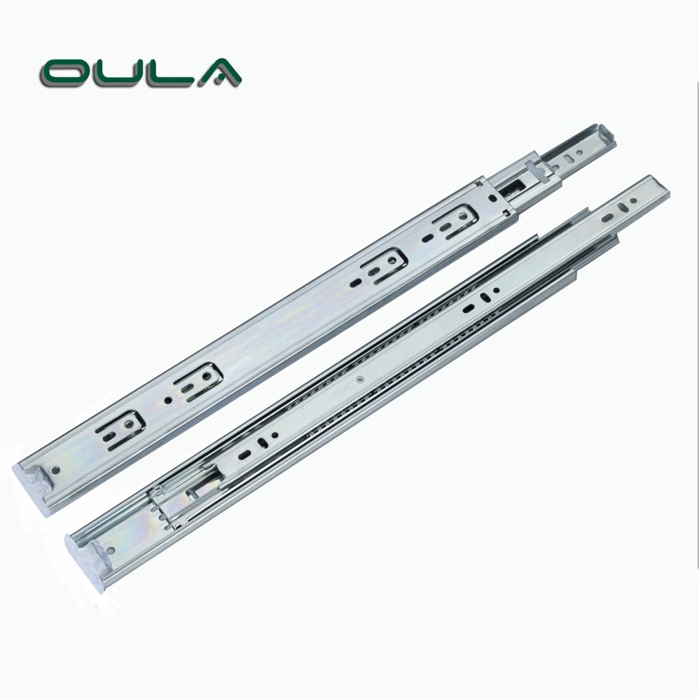 Full Extension Telescopic Ball Bearing Zinc Finish Drawer Slide Office Desk Heavy Duty Drawer Slides