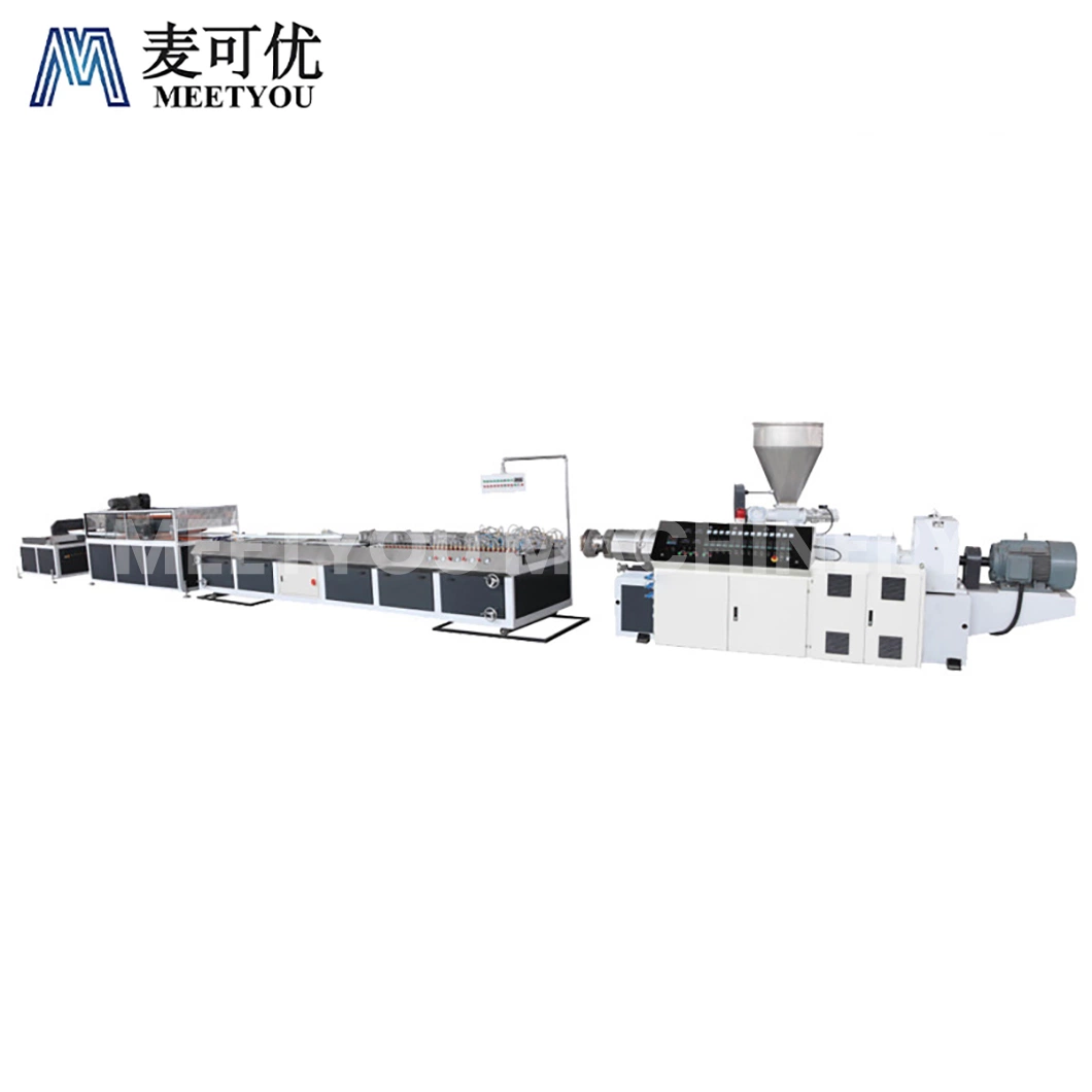 Meetyou Machinery WPC Foam Board Machine Wholesale/Supplier China PVC PP PE WPC PC Automation PC Profile Production Extruder Suppliers Configuration Cutting Machine