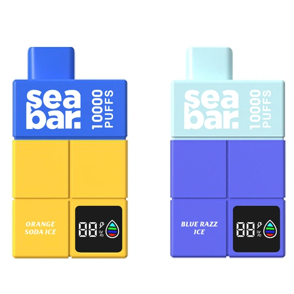 Dispositif de mise en bouteille rechargeable Seabar 19ml 10000 Puffs avec écran OLED Stylo à bille jetable E-cigarette Puff Bar.