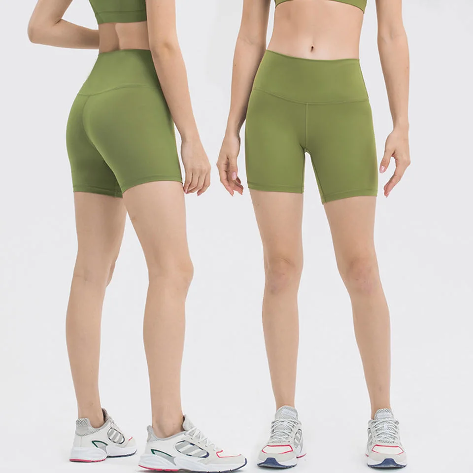 2023 New Colors High Waist Quick Dry Side Pocket Short for Gym Sports Women Shorts